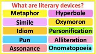 LITERARY DEVICES  Learn about literary devices in English  Learn with examples  Figure of speech [upl. by Razaile]