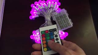 Color change LED Fairy String Lights [upl. by Atcele]