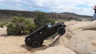 Hummer H1 Climbs Steep Rock Face In New Mexico [upl. by Skardol]