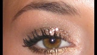 2 en 1  Maquillage de jour en maquillage de soirée glamour paillettes longue tenue [upl. by Einimod]