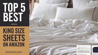 Top 5 Best Quality King Size Sheets On Amazon Reviews [upl. by Chloras]