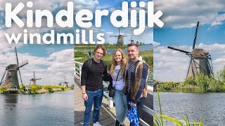 Visiting the Kinderdijk windmills 💚 Netherlands travel vlog [upl. by Ahon]