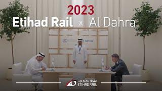 Etihad Rail and Al Dahra Holding Company MoU signing at COP28 [upl. by Nnaegroeg474]