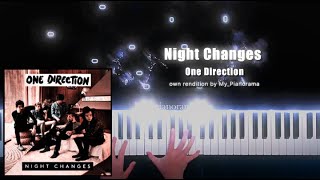 One Direction Night Changes  Intermidiate  arranged by MyPianorama [upl. by Natika96]