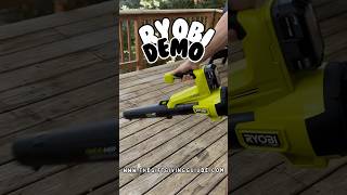 Ryobi cordless leaf blower demo [upl. by Esil]