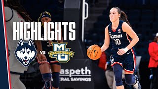 HIGHLIGHTS  UConn Womens Basketball at Marquette [upl. by Levona]