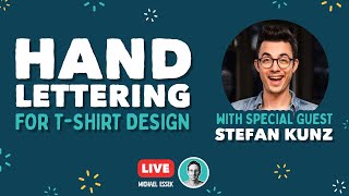 Hand Lettering Tutorial For TShirt Design with Stefan Kunz StefanKunz [upl. by Nnawaj53]