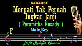 Merpati Tak Pernah Ingkar Janji Karaoke Paramitha Rusady Nada PriaCowok Male key F [upl. by Nedi]