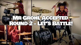 Dave Grohl VS Nandi Bushell EPIC Drum Battle  Dead End Friends  Them Crooked Vultures  Checkmate [upl. by Eckmann]