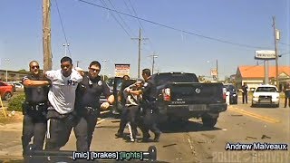 Police Dashcam Captures Chase of Reckless Driver in Louisiana [upl. by Drofyar]