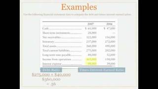 Financial Statement Analysis Ability to Pay LongTerm Debt  Accounting video [upl. by Oiralednac496]