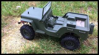 Gmade SAWBACK custom body jeep willys WW2 [upl. by Orteip]