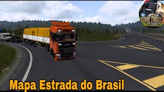 Euro truck simulator 2 mapa estrada do Br Rodando no celular Vamos até tal do Jequié [upl. by Elsy545]