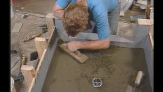 How to Build a Shower Pan Waterproofing the Sloped Shower Pan  How to Tile a Floor [upl. by Hartley]