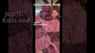 ❤️✨️Wow Knitting Muffler Design Latest Beautiful Woolen Muffler knitting Design shortsvideo 147 [upl. by Ylam413]