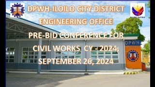 Procurement Livestream for DPWH Iloilo City DEO Civil Works on September 26 2024 [upl. by Deonne]