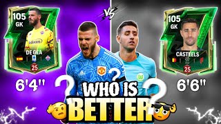 Both are buffed 😳  DE GEA vs CASTEELS REVIEW 🔥  Fc mobile [upl. by Ahsinod]