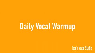 Daily Vocal Warmup 2 [upl. by Nuahsor]