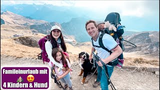 Urlaub mit 4 Kindern amp Hund 😍 Wandern Alpen Familienurlaub VLOG Mamiseelen [upl. by Kubis327]