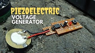 Piezoelectric Voltage Generator Homemade Filipino [upl. by Zoellick]