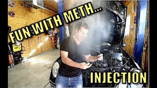 E55 AMG Build PT 4  WaterMethanol Injection Kit Install  Spraying Myself in the Face [upl. by Lleinnad]