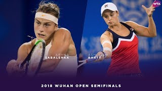 Aryna Sabalenka vs Ashleigh Barty  2018 Wuhan Open Semifinal  WTA Highlights 武汉网球公开赛 [upl. by Zuliram299]