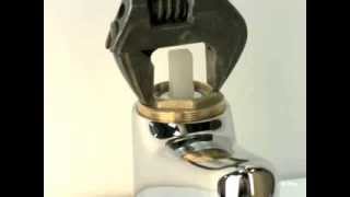 Replacing a ceramic disc cartridge on a mono mixer tap [upl. by Danaher]