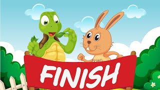 The Tortoise and the Hare 🐢  Animated Fable for Kids with a Life Lesson 🐇 [upl. by Eniretac]