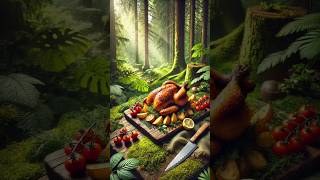 Whole Chicken Prepared in the Forest Cooking cooking cookingvideos mountainfoods wholechicken [upl. by Hartwell]