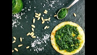 Testaieu al pesto  Crepes salate al pesto di basilico Vegan [upl. by Otilia419]