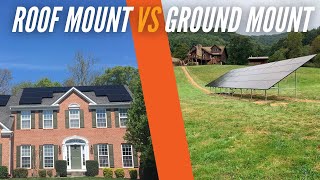 Roof Mount Vs Ground Mount Solar Panels [upl. by Basia137]