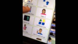 Teenager with nonverbal autism using new Dynavox Compass App [upl. by Niuqauj681]