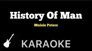 Maisie Peters  History Of Man  Karaoke Guitar Instrumental [upl. by Caprice]