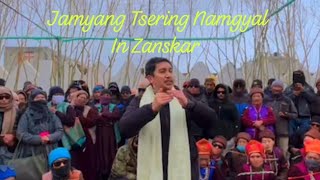 Jamyang Tsering Namgyal Speech At Zanskar  Grand Welcome By His Suppoters [upl. by Orelle181]