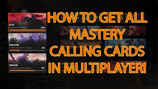 HOW TO GET ALL CALLING CARDS MULTIPLAYER IN BLACK OPS 6 [upl. by Aed870]