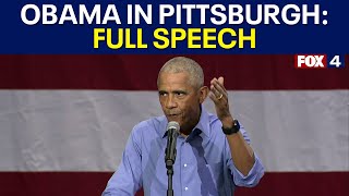 Barack Obama in Pittsburgh PA FULL SPEECH [upl. by Ainex]