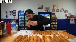 Easley Skins Hotdogs Eating Record Broken [upl. by Mosnar389]