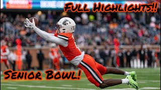 2024 REESE’S SENIOR BOWL FULL HIGHLIGHTS NATIONS BEST BATTLE IT OUT IN FRONT OF NFL HALL OF FAMERS [upl. by Breban875]