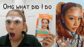 BLEACHING MY EYEBROWS tutorial [upl. by Pooh]