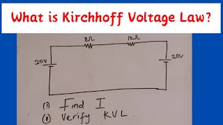 What is Kirchhoffs Voltage Law KVL Explained Example on Kirchhoffs Voltage Law Circuit Analysis [upl. by Debera800]