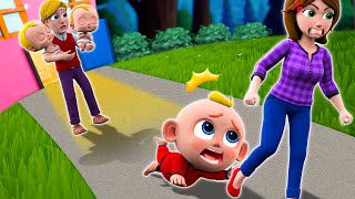 Mommy Dont Leave Me  When Moms Away  Funny Cartoons For Kids  Little PIB  Kids Stories [upl. by Skeie]