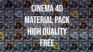 Cinema 4D  Free Metal Material Pack [upl. by Witha551]