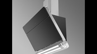 Pluto Angled Kitchen Extractor  Luxair Cooker Hoods [upl. by Adiuqram]