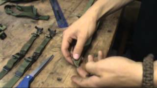 How to make WWII M1 Helmet Chinstraps Part 3 Putting it together [upl. by Oakes]