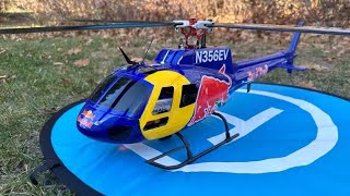 FLISHRC 450 Scale AS350 Squirrel Three Rotor Head 6CH Simulation GPS with H1 Flight Controlle RTF [upl. by Themis430]