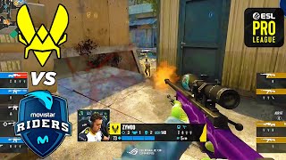 GROUP FINAL  Vitality vs Movistar Riders  HIGHLIGHTS  ESL Pro League S18 l CSGO [upl. by Ztnarf]