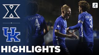 Xavier vs Kentucky  NCAA College Cup Soccer Championship  Highlights  November 16 2023 [upl. by Hakceber957]