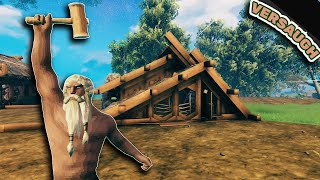 300 wood WORKSHOP Valheim building challenge [upl. by Broeker]