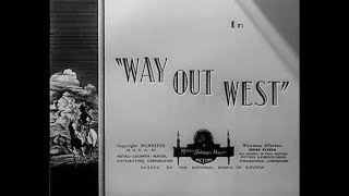 Laurel and Hardy  WAY OUT WEST 1937 [upl. by Einaej]