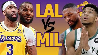 LIVE Lakers vs Bucks Play By Play Reaction And Chat [upl. by Dlorej30]